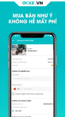 OKXE–Mua bán xe máy trực tuyến android App screenshot 1